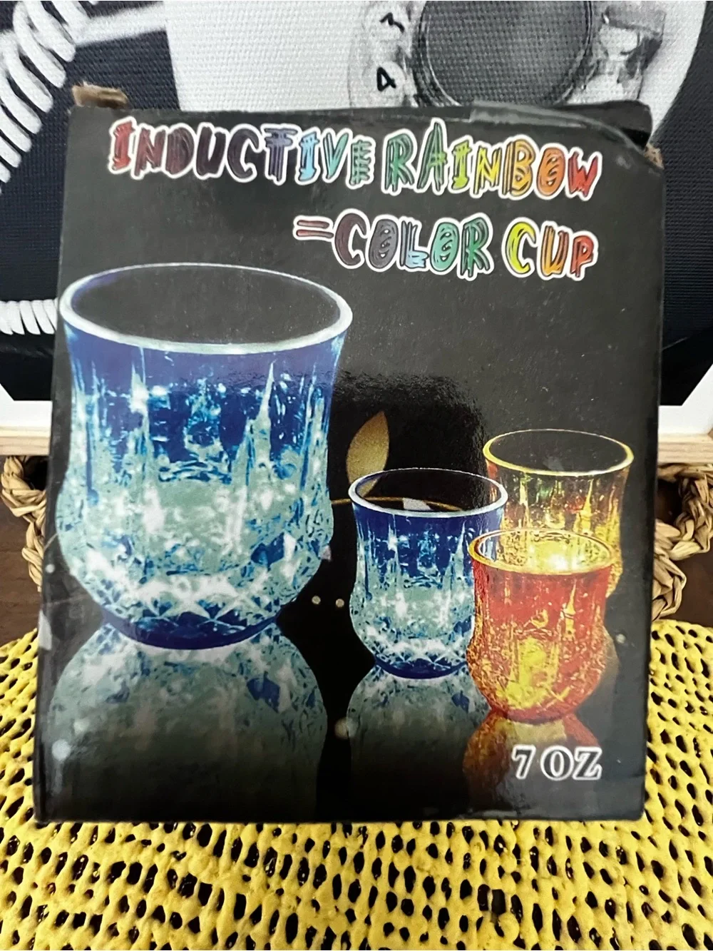 Inductive Rainbow Color Cup - Blue/Multicolor (Set of 2)